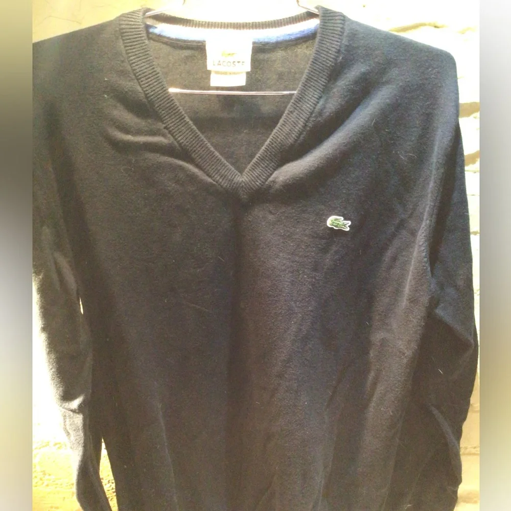 NEW! Lacoste Classic Black Knitwear